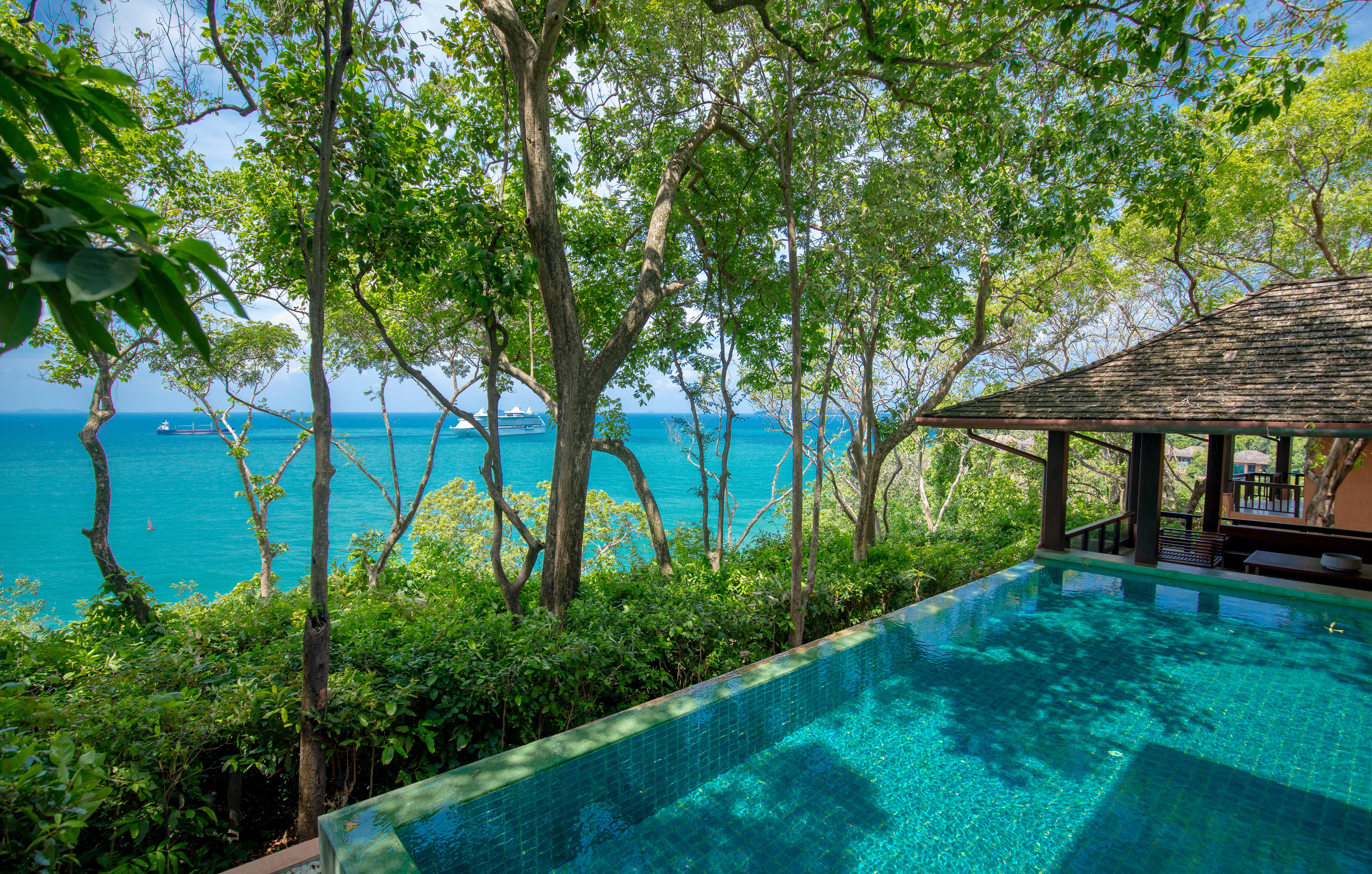 Sri Panwa Phuket Luxury Pool Villa Hotel - Sha Plus Exterior foto View from the pool at the Villa