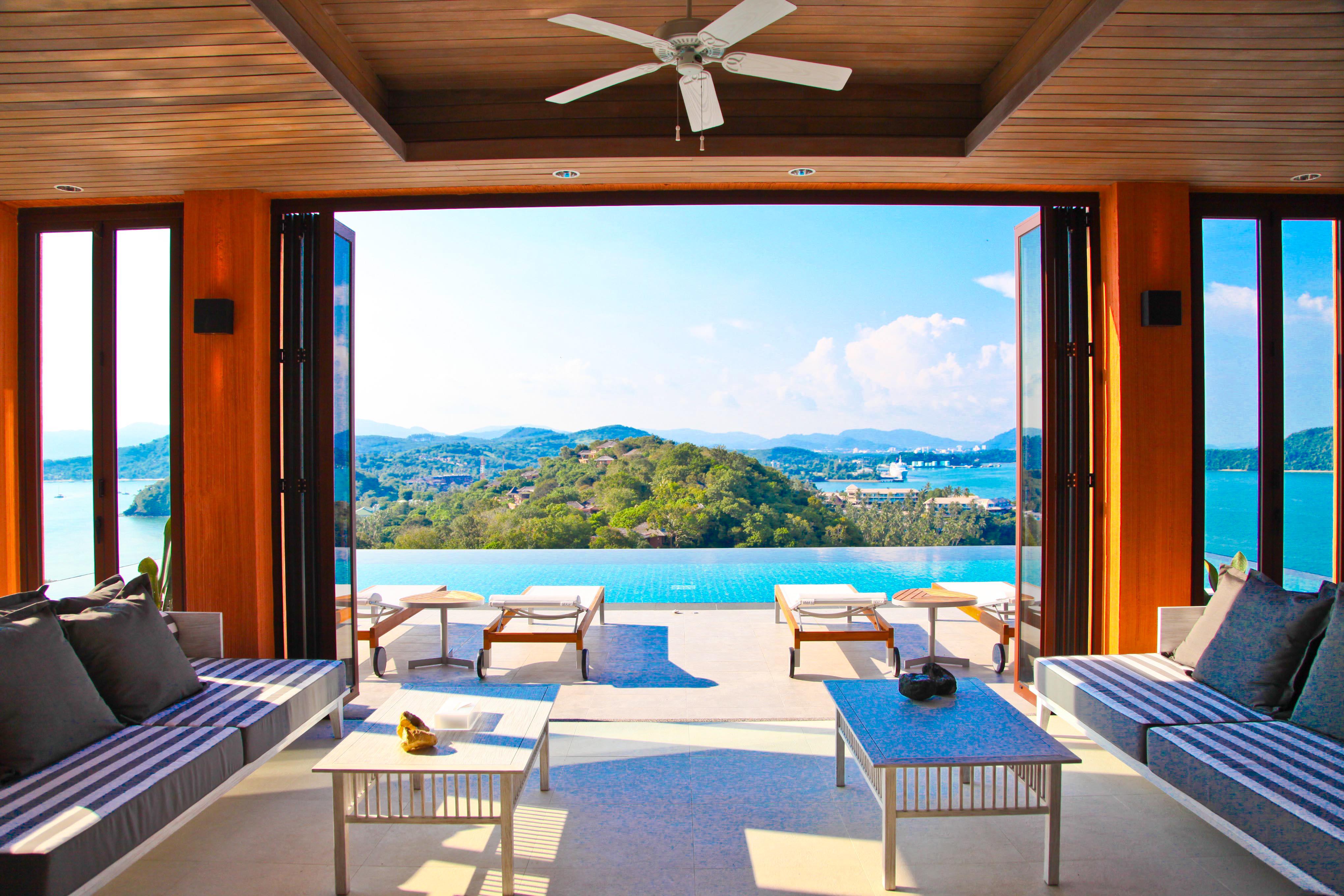 Sri Panwa Phuket Luxury Pool Villa Hotel - Sha Plus Exterior foto View from the living room of a villa at the resort