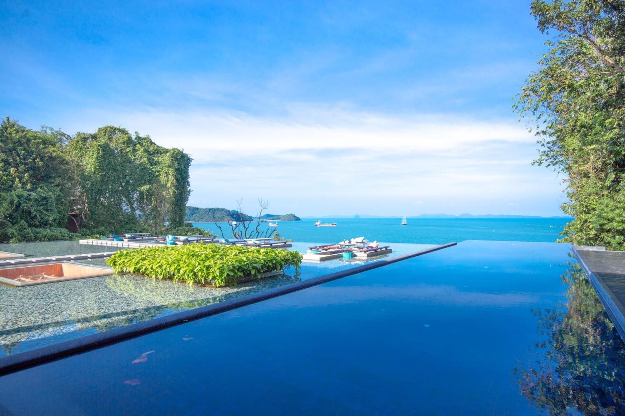 Sri Panwa Phuket Luxury Pool Villa Hotel - Sha Plus Exterior foto View of the Andaman Sea from the resort