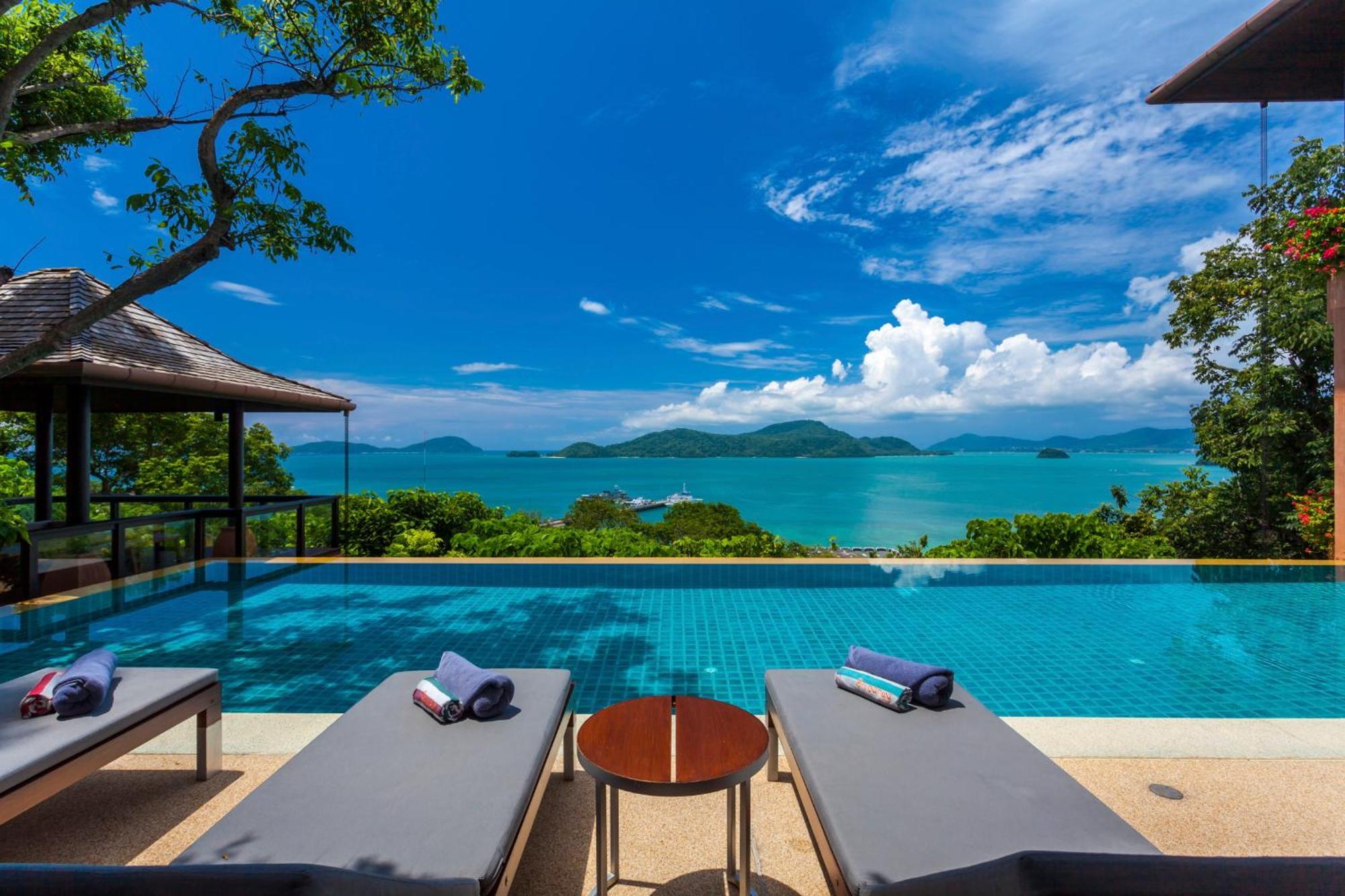 Sri Panwa Phuket Luxury Pool Villa Hotel - Sha Plus Exterior foto View from the pool at the resort