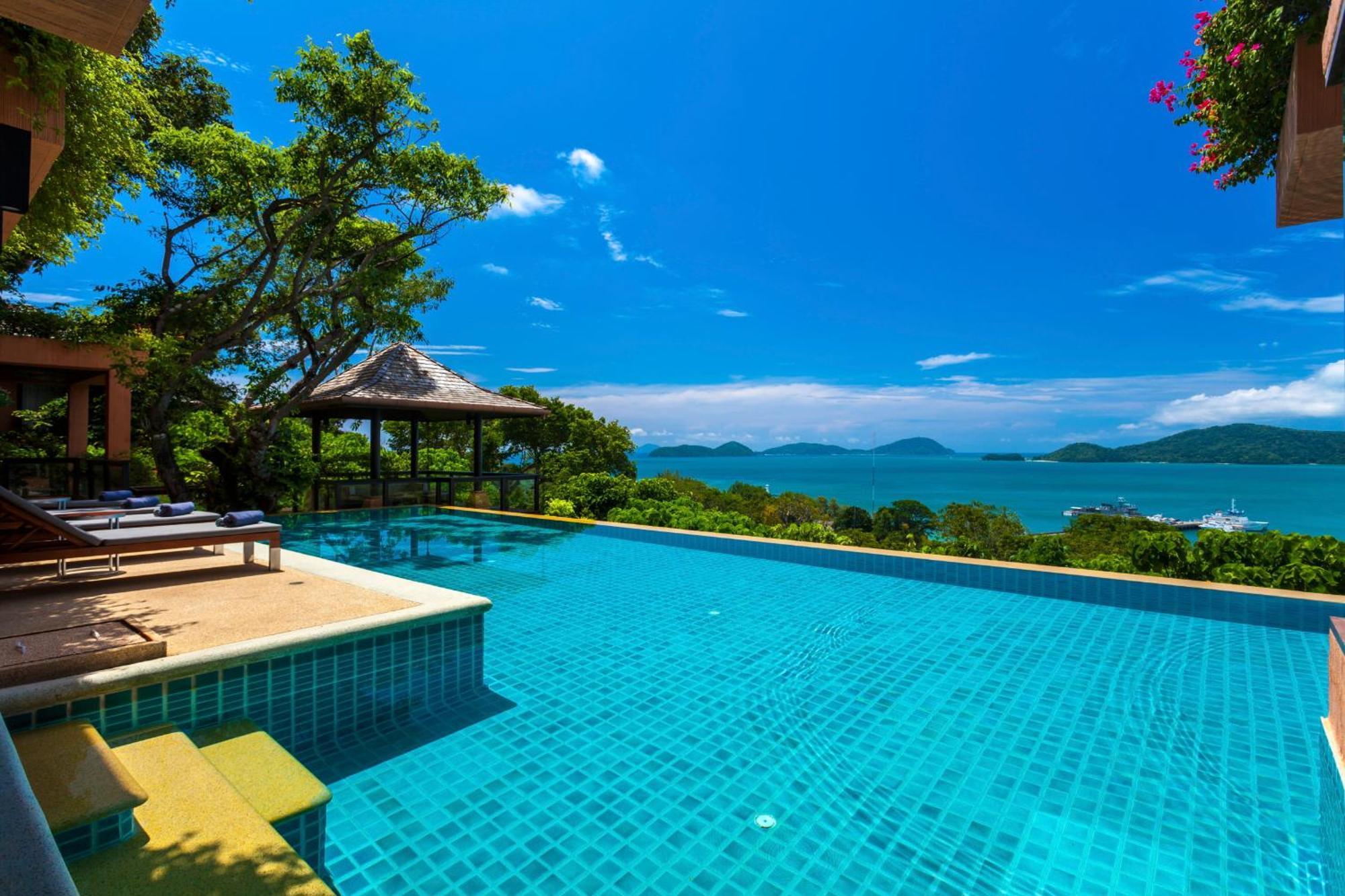 Sri Panwa Phuket Luxury Pool Villa Hotel - Sha Plus Exterior foto View of the Andaman Sea from the resort