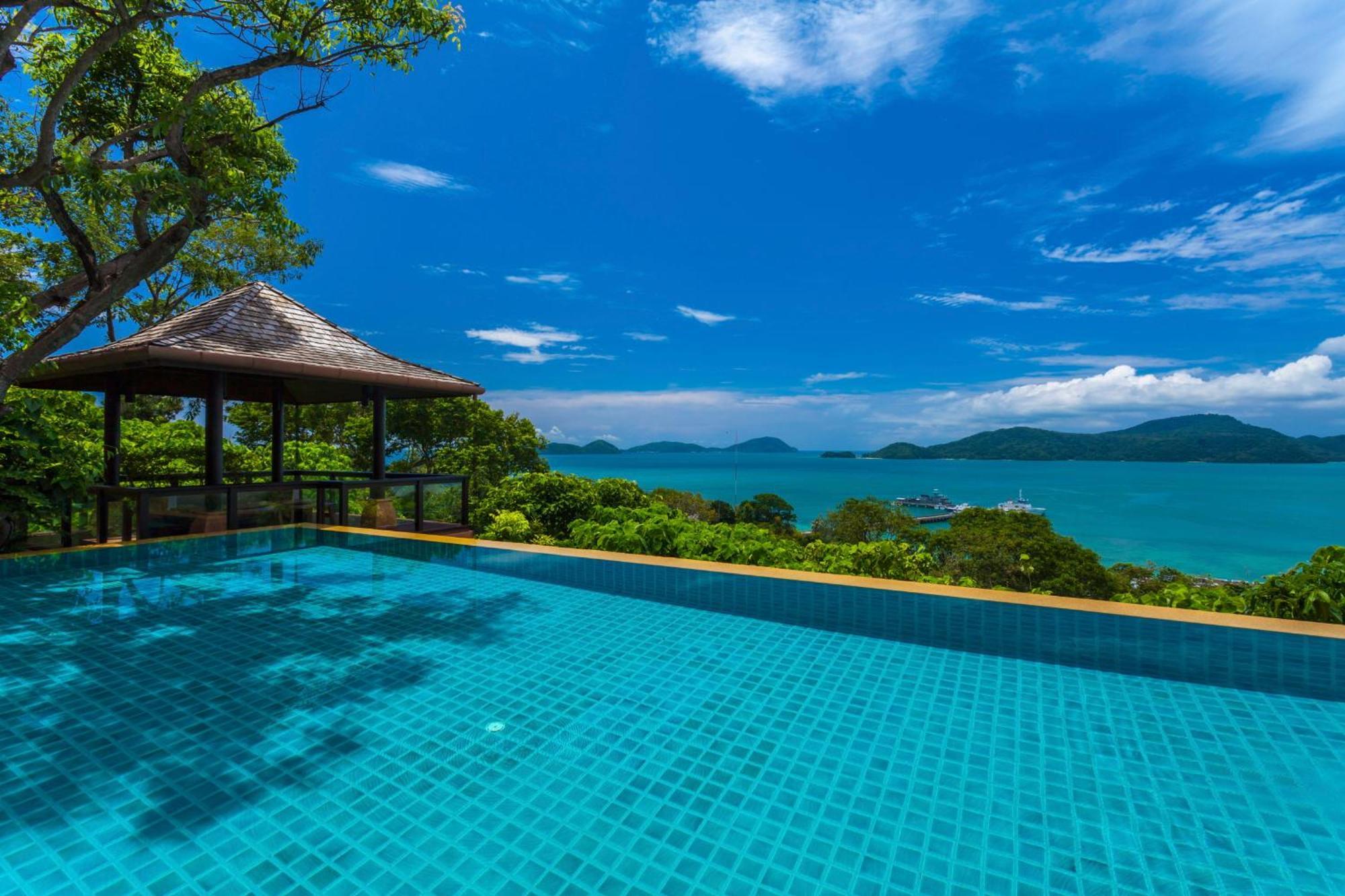 Sri Panwa Phuket Luxury Pool Villa Hotel - Sha Plus Exterior foto View of the Andaman Sea from the resort